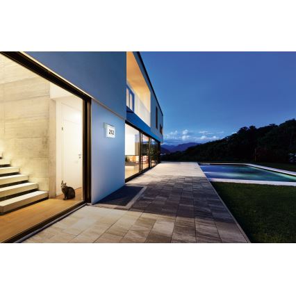 Eglo - Solärt husnummer LED/2W/3,7V 2000 mAh IP44