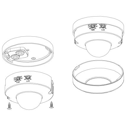 Eglo 97421 - rörelsesensor DETECT ME 6 12 m vit IP44