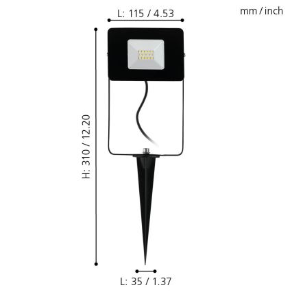 Eglo 97471 - LED Spotlight FAEDO 4 LED/10W/230V