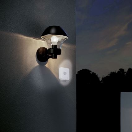 Eglo - Utomhussensor för rörelse och skymning CONNECT SENSOR 12 m 3xAA vit IP44