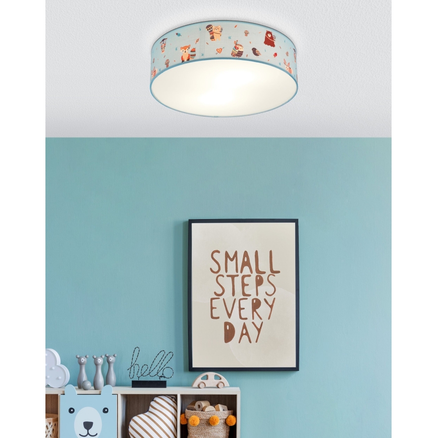 Eglo 97575 - Barn Takbelysning RUFFO 2xE27/40W/230V