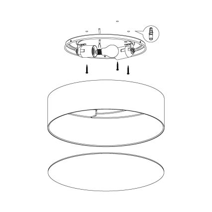 Eglo 97575 - Barn Takbelysning RUFFO 2xE27/40W/230V