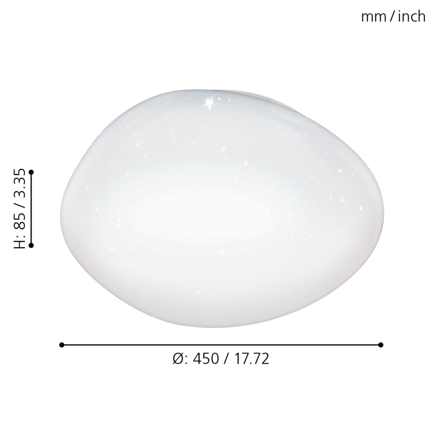 Eglo - Dimbar LED-taklampa 21W/230V Ø 45 cm + fjärrkontroll