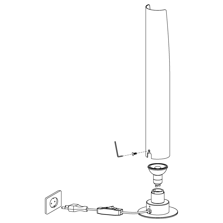 Eglo - LED bordslampa 1xGU10/4,5W/230V