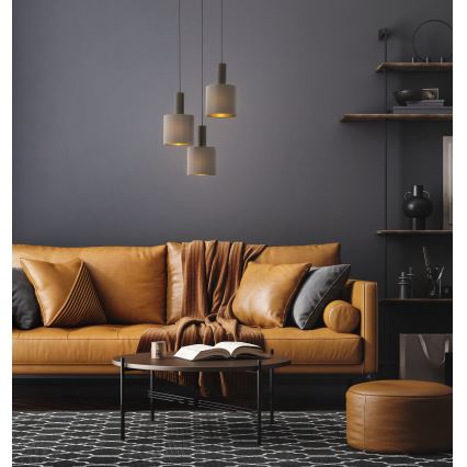 Eglo 97684 - Ljuskrona med snöre CONCESSA 1 3xE27/60W/230V