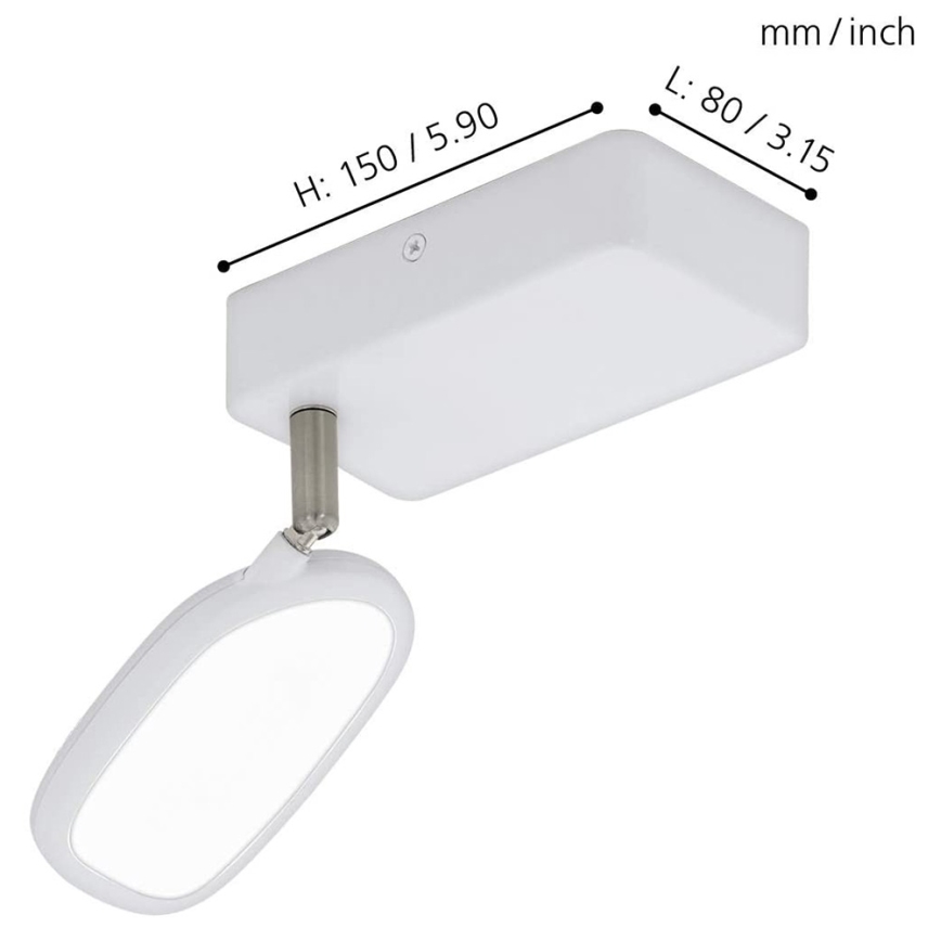 Eglo - LED RGB Spotbelysning PALOMBARE-C 1xLED/5W/230V
