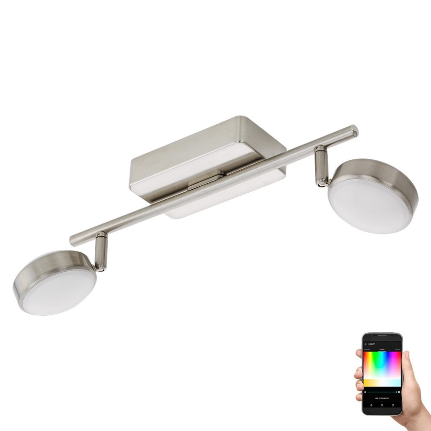 Eglo 97715 - LED RGB Dimbar spotlight CORROPOLI-C 2xLED/5W/230V