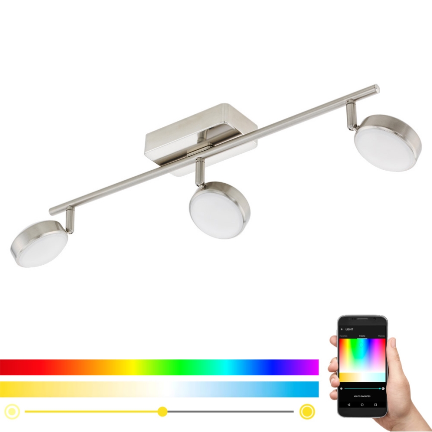 Eglo - LED RGB Spotbelysning CORROPOLI-C 3xLED/5W/230V