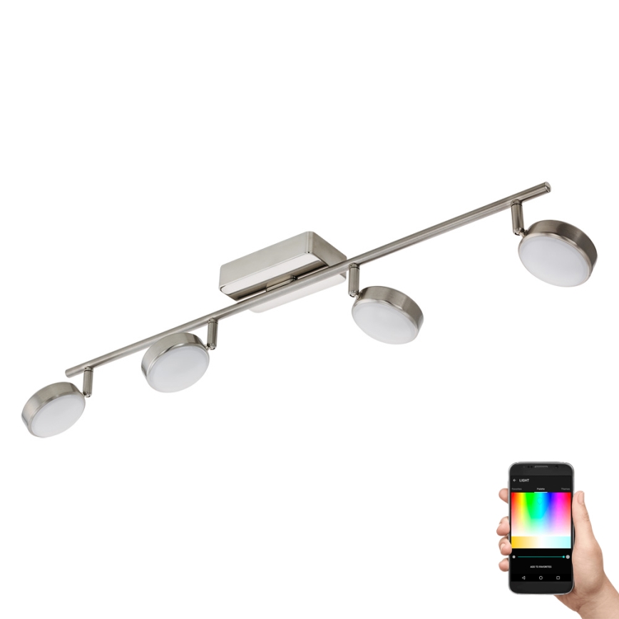 Eglo - LED RGB Dimbar spotlight CORROPOLI-C 4xLED/5W/230V