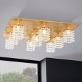 Eglo 97722 - LED fast Kristallkrona PYTON GOLD 9xG9/3W/230V