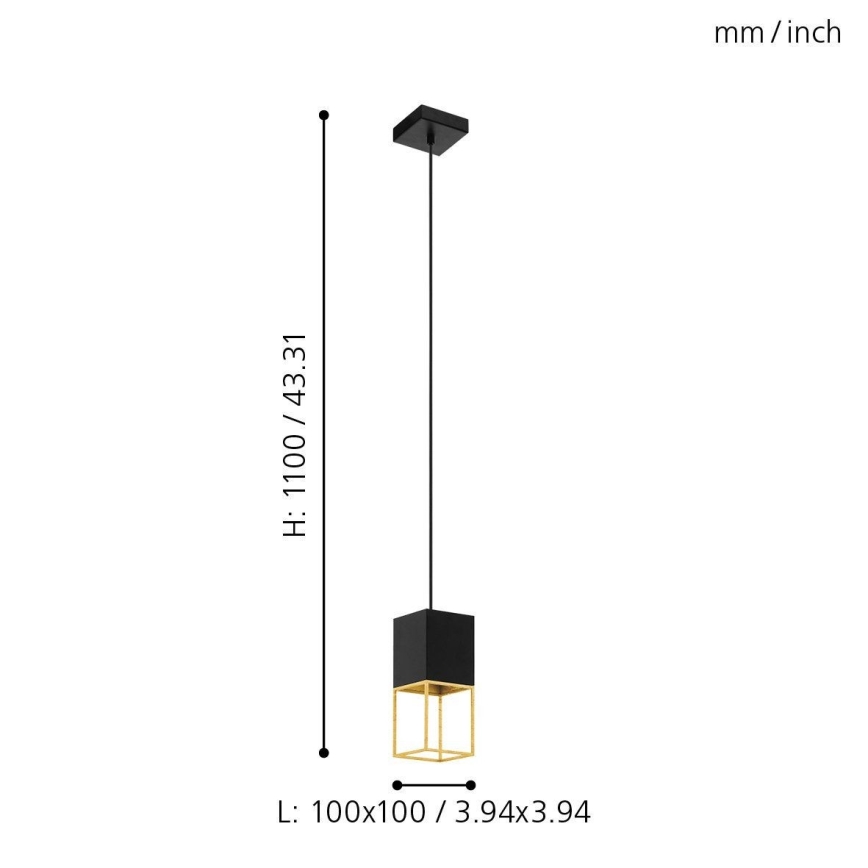 Eglo 97733 - LED-pendellampa på kabel MONTEBALDO 1xGU10/5W/230V
