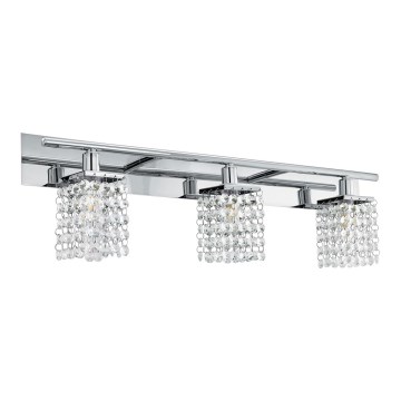 Eglo 97748 - LED Kristall Badrumsbelysning vägg AREQUITO 3xG9/3W/230V