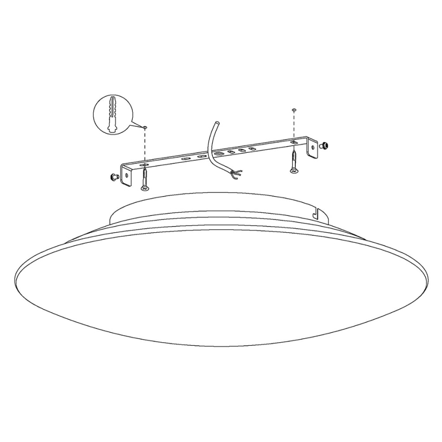 Eglo 97811 - LED RGB dimmbar taklampa FRATTINA-C LED/27W/230V