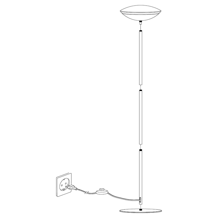 Eglo 97814 - LED RGB dimmerbar golvlampa FRATTINA-C 1xLED/18W/230V