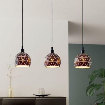 Eglo 97846 - Ljuskrona med snöre ROCCAFORTE 3xE14/40W/230V