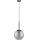 Eglo 97847 - Takpendel med kabel TINDARI 1xE27/28W/230V svart/rökfärgad