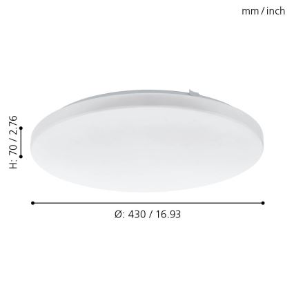 Eglo 97873 - LED Takbelysning FRANIA LED/33,5W/230V
