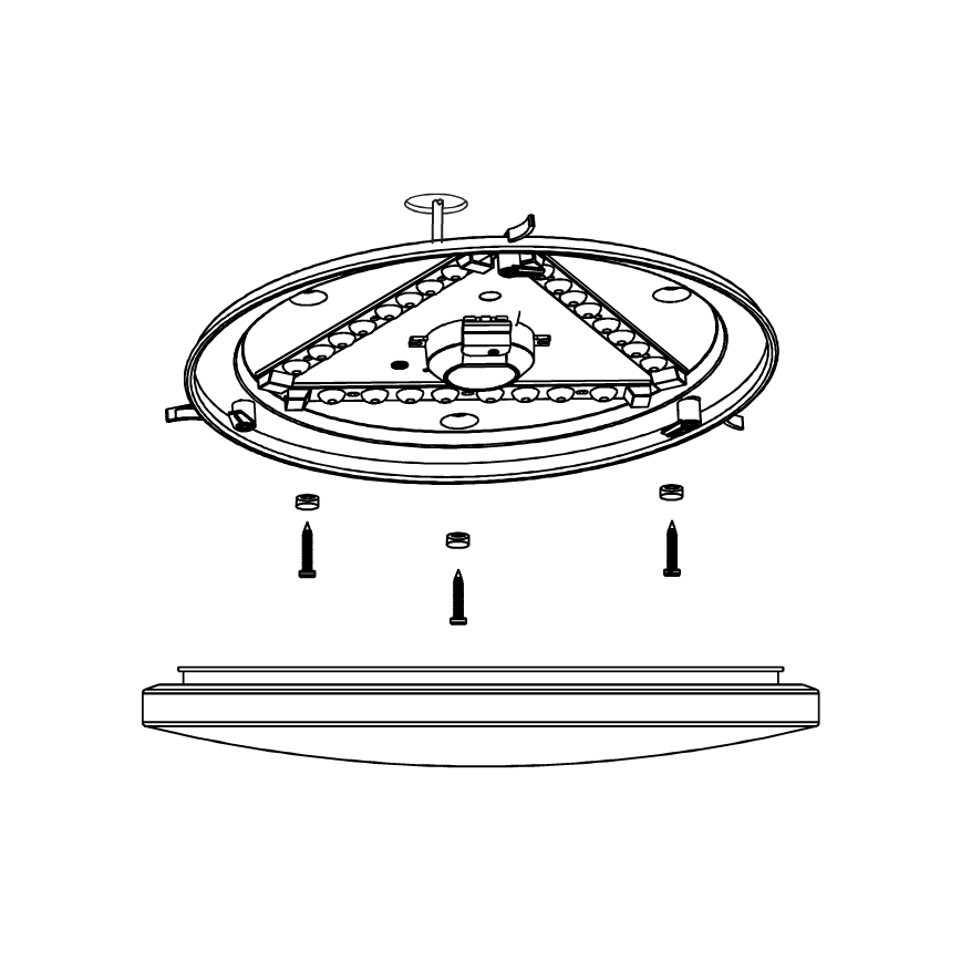 Eglo 97884 - LED Badrumsbelysning tak FRANIA LED/17,3W/230V