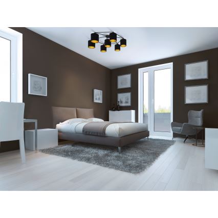 Eglo 97895 - Ljuskrona STAITI 7xE27/40W/230V