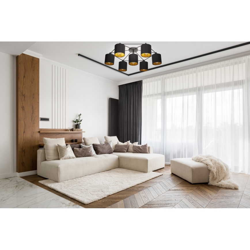 Eglo 97895 - Ljuskrona STAITI 7xE27/40W/230V