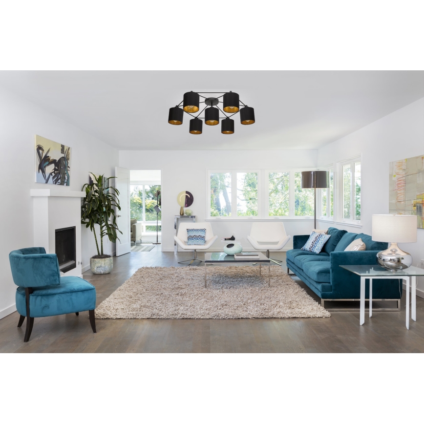 Eglo 97895 - Ljuskrona STAITI 7xE27/40W/230V