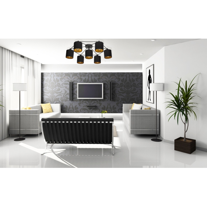 Eglo 97895 - Ljuskrona STAITI 7xE27/40W/230V