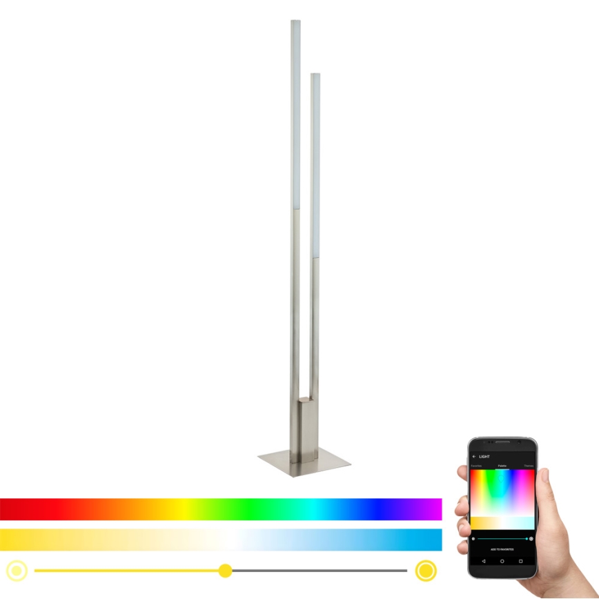 Eglo - LED RGB Dimbara golvlampa FRAIOLI-C 2xLED/17W/230V