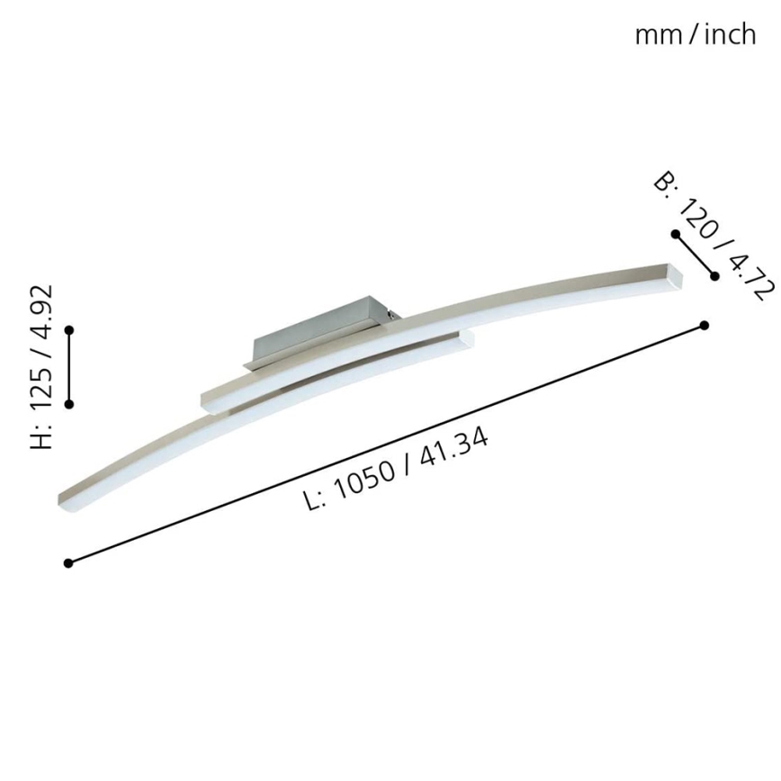 Eglo 97909 - LED RGB dimbar ytmonterad taklampa FRAIOLI-C LED/34W/230V