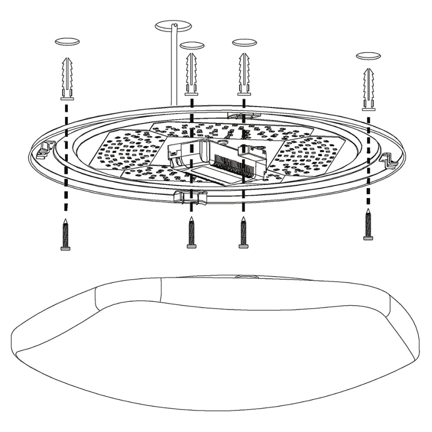 Eglo 97921 - RGB-dimmbar takarmatur TOTARI-C LED/34W/230V med fjärrkontroll