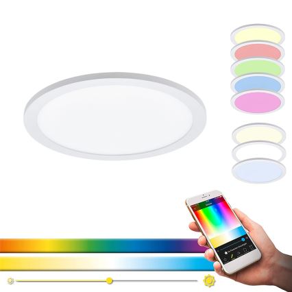 Eglo - LED RGBW dimbar taklampa SARSINA-C LED/16W/230V + fjärrkontroll