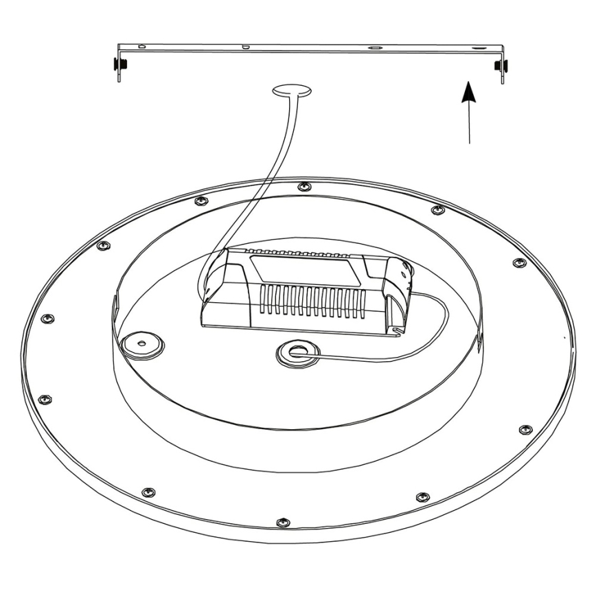 Eglo - LED RGBW dimbar taklampa SARSINA-C LED/16W/230V + fjärrkontroll