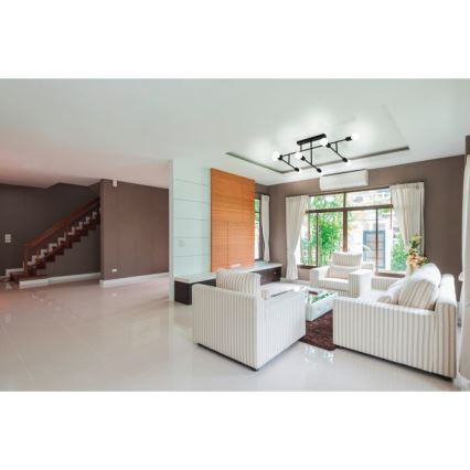 Eglo 98035 - Ljuskrona BELSIANA 8xE27/40W/230V svart