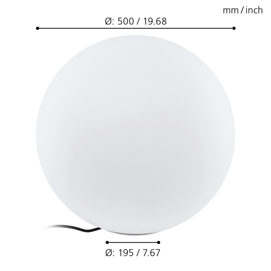 Eglo 98103 - Utomhus Golvlampa MONTEROLO 1xE27/40W/230V IP65 ø500