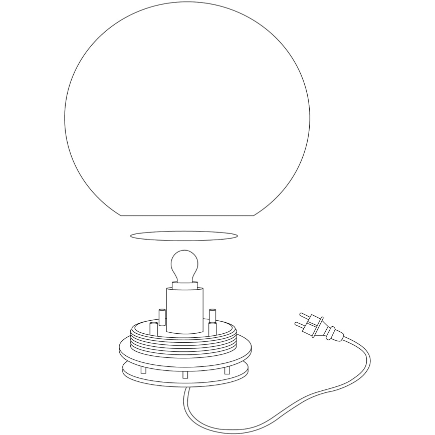 Eglo 98105 - MONTEROLO-C LED RGBW utomhuslampa LED/9W/230V IP65 Ø 300 mm