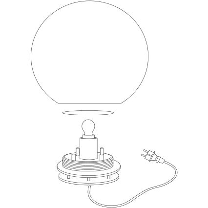 Eglo 98106 - LED RGBW Utomhuslampa MONTEROLO-C 1xLED/9W/230V IP65 Ø390