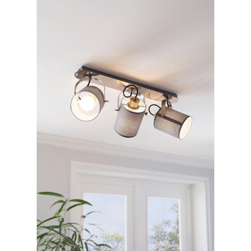 Eglo 98141 - Spotlampa VILLABATE 3xE27/10W/230V