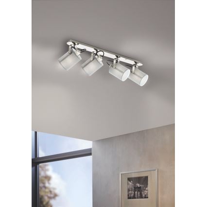 Eglo 98142 - Spotlampa VILLABATE 4xE27/10W/230V