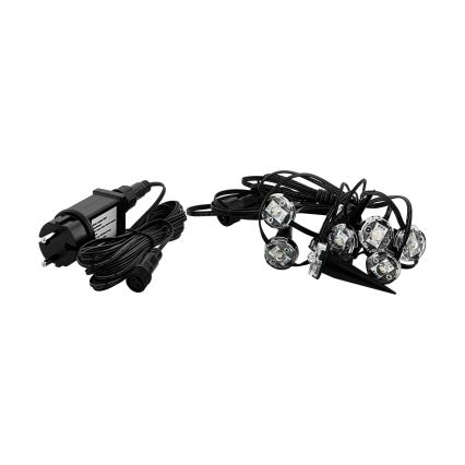 Eglo - LED dekorativ utomhusslinga 9xLED 10m IP65 varm vit