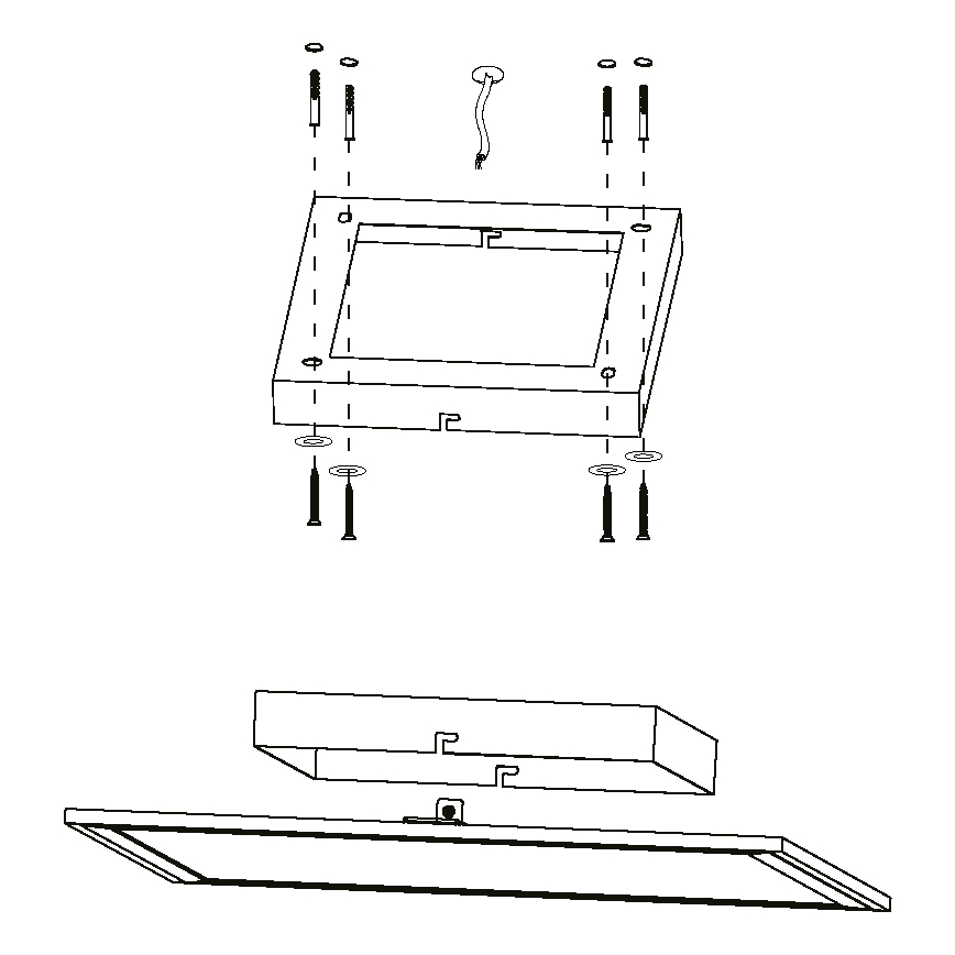 Eglo - LED dimbar taklampa LED/14W/230V + fjärrkontroll