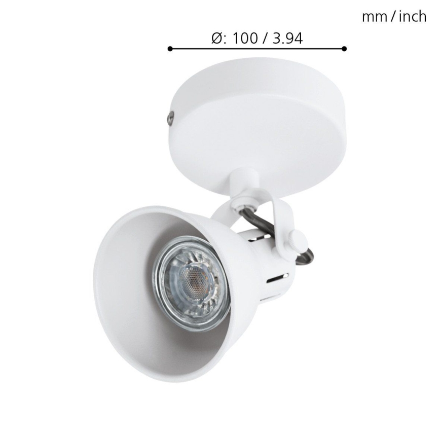 Eglo 98393 - LED Väggspotlight SERAS 1xGU10/3,3W/230V