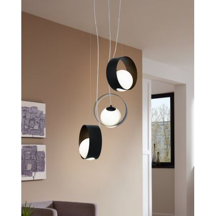 Eglo 98441 - Taklampa med kabelupphängning CAMARGO 3xE14/40W/230V