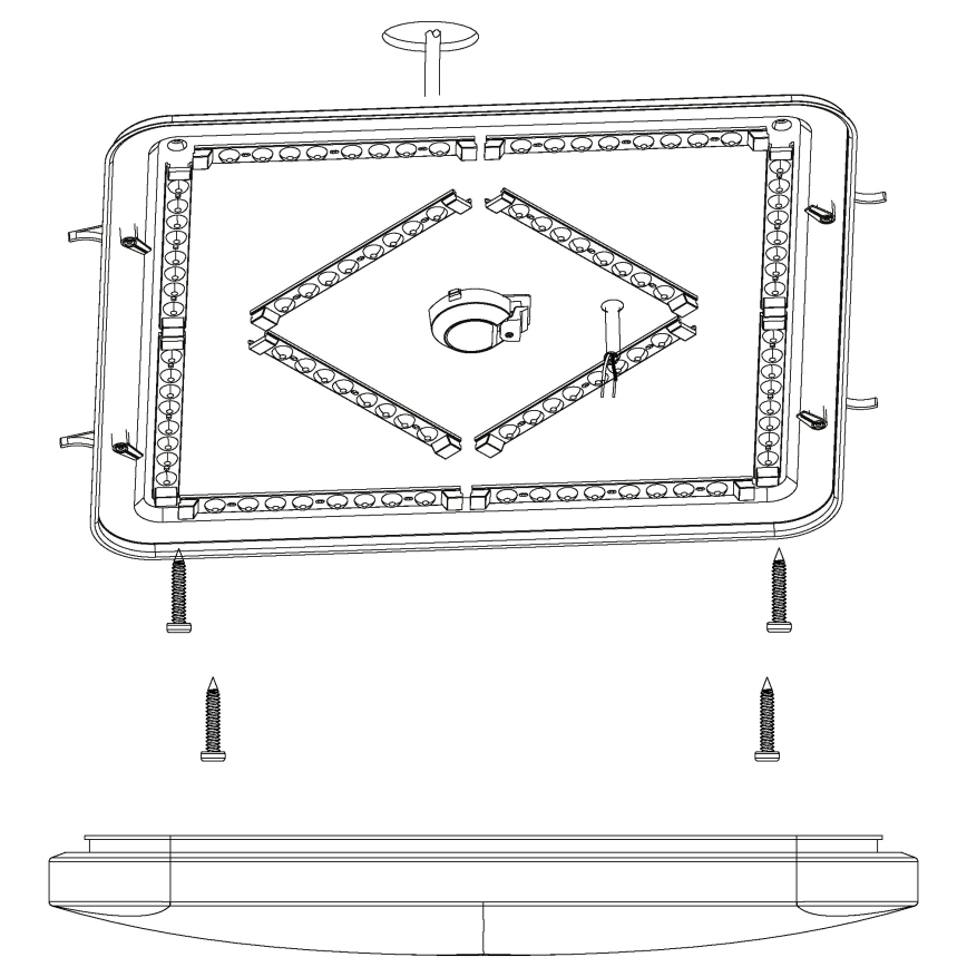 Eglo 98449 - LED Takbelysning FRANIA-S LED/49,5W/230V