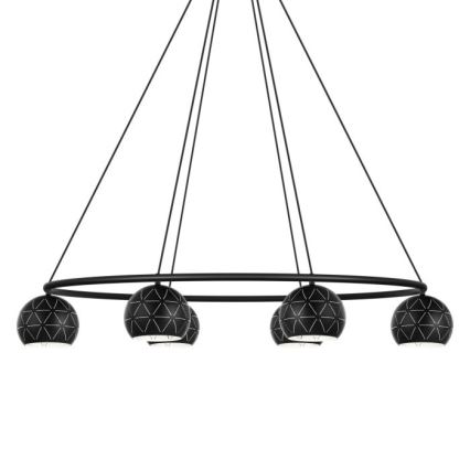 Eglo 98456 - Ljuskrona med snöre CANTALLOPS 6xE14/40W/230V