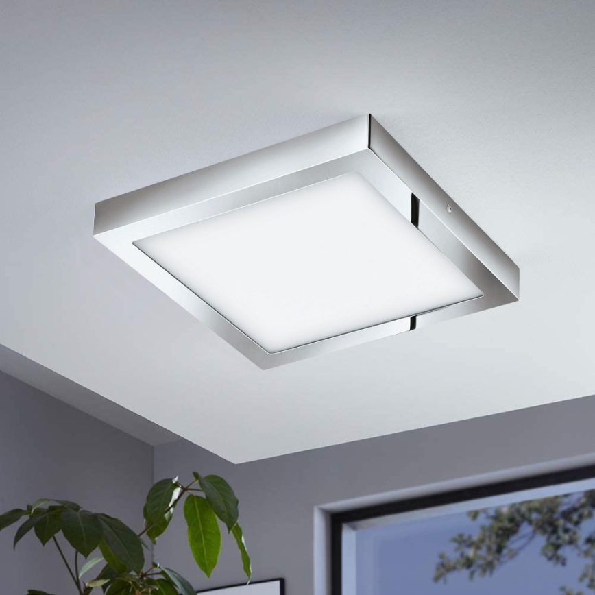 Eglo - LED RGBW dimbar taklampa FUEVA-C LED/21W/230V Bluetooth IP44 30x30 cm