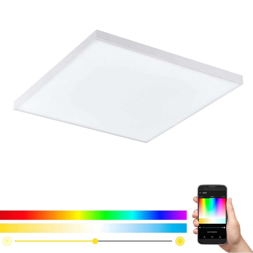 Eglo - LED RGB dimbar taklampa TURCONA-C LED/15W/230V + fjärrkontroll