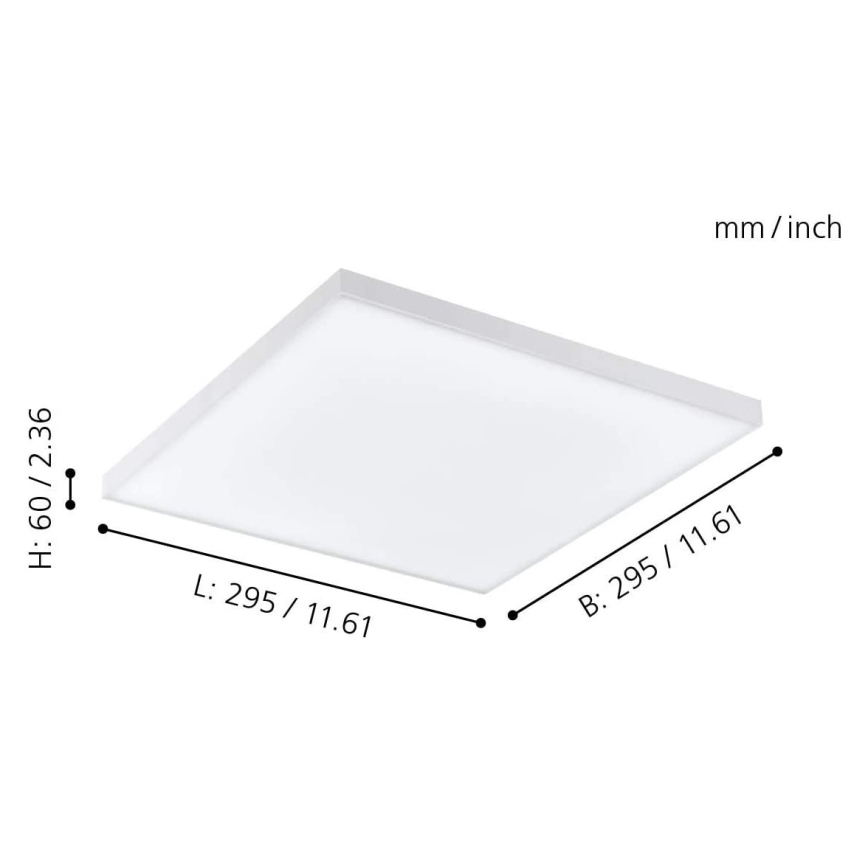 Eglo - LED RGB dimbar taklampa TURCONA-C LED/15W/230V + fjärrkontroll