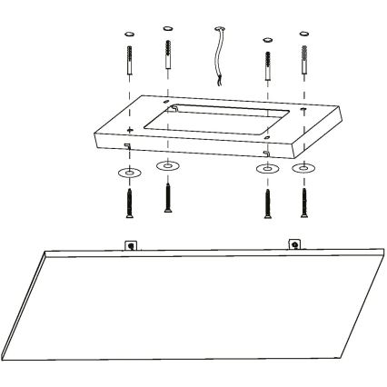Eglo 98564 - LED RGB Dimbar Takbelysning TURCONA-C LED/30W/230V + Fjärrstyrd