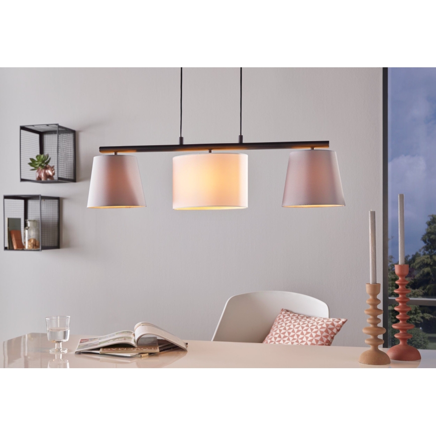 Eglo - LED-ljuskrona på vajer 3xE14/25W/230V