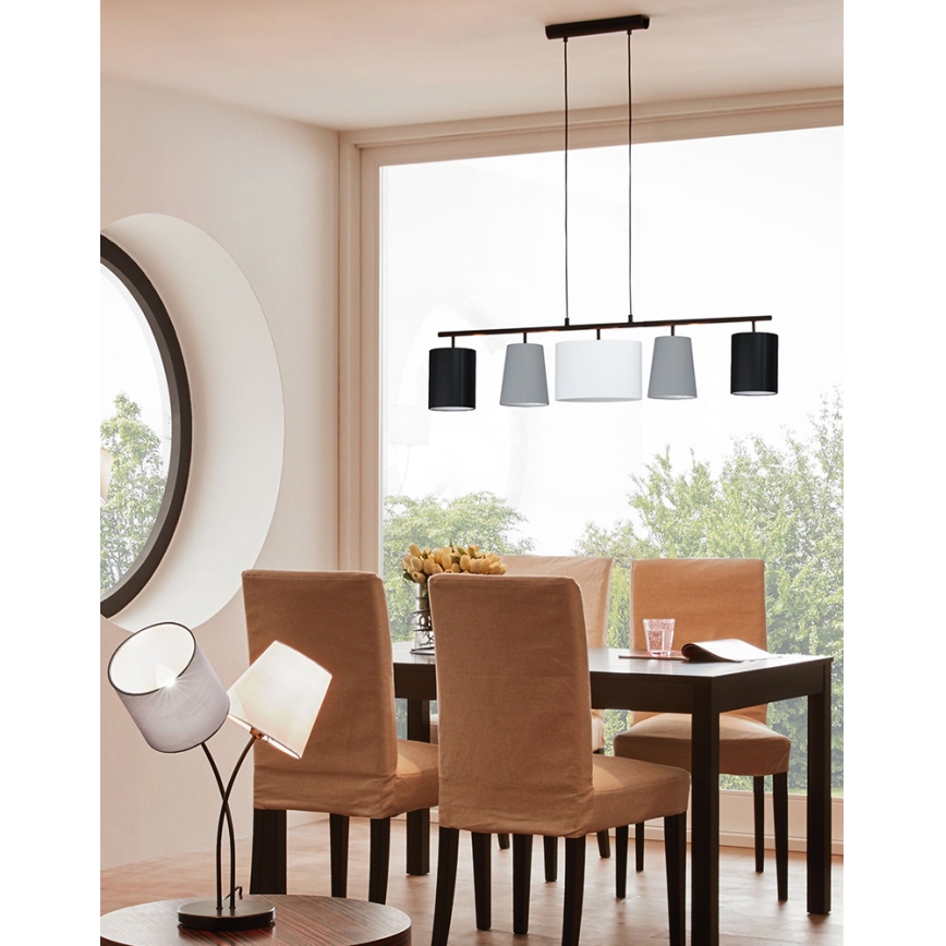 Eglo 98588 - Ljuskrona med snöre ALMEIDA 5xE14/25W/230V