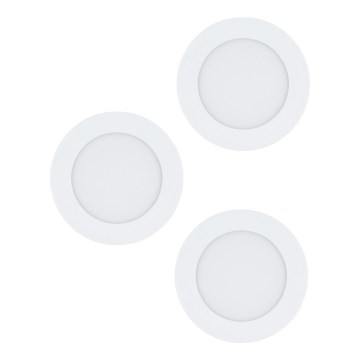 Eglo 98631 - 3-pack infällda LED-downlights FUEVA LED/5W/230V Ø12 cm